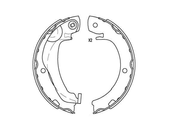 KAVO PARTS Jarrukenkäsarja KBS-9924